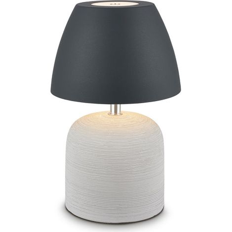 LED Tischlampe Akku LED Tischleuchte Kabellos Dimmbar Touch Warmweiß Keramik