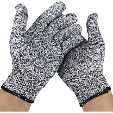 Paire de gants anti-coupures – Protection 5 doigts – 24 cm – Pour cuisine et travaux – Sécurité renforcée (1/4)