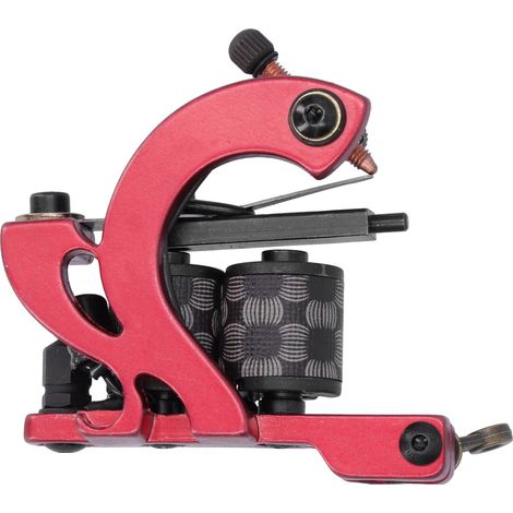 Machine à Tatouage Professionnelle Rouge Bobine Traditionnelle pour Ligne et Ombre Débutant (1/5)