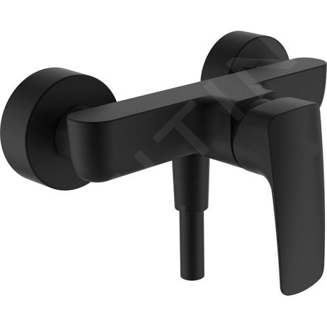 Laufen Laurin - Set de douche avec mitigeur, 1 jet, noir mat HF500750428600 (1/3)