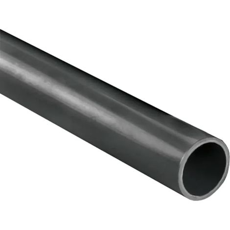 Tuyau PVC 32mm Pression, Tube PVC-U 1m PN16 Gris