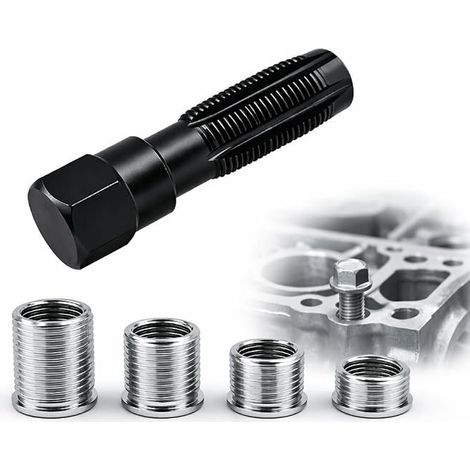 Kit Réparation Filetage Bougie M14x1.25 avec Taraud et Inserts (1/4)