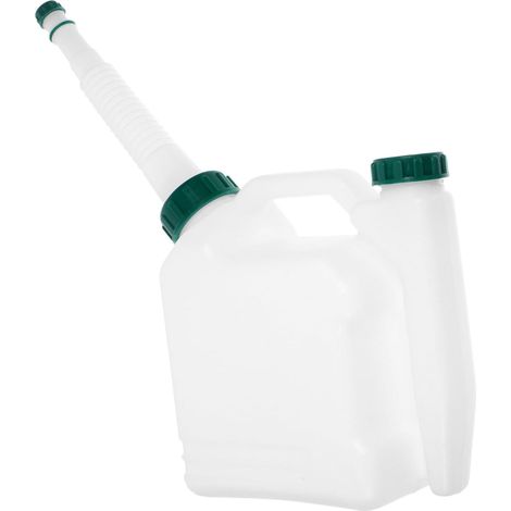 Bouteille de Mélange d'Huile Pratique 20:1/25:1/40:1/50:1 pour Moteurs à Deux Réservoir Transparent en Plastique Facile à Nettoyer Polyvalente pour Carburant Prémélangé (1/5)