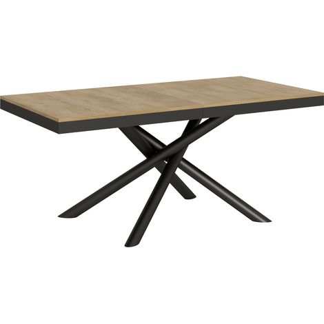 Tavolo "Barletta" allungabile in legno per sala da pranzo -Allungabile fino a 440 cm / Quercia (1/5)