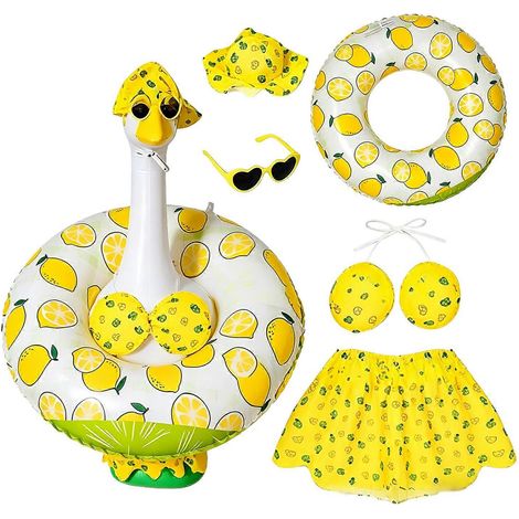 Tenue rose ludique conçue pour les statues d'oiseaux de 58 cm (23 pouces) pour porche, ajoutant une touche de gaieté aux espaces extérieurs (multicolore) (1/4)