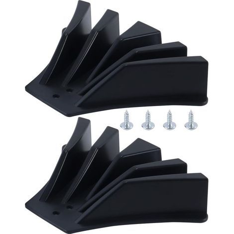 Lot de 2 déflecteurs de Descente de gouttière – Extension pour l'évacuation des eaux pluviales, Compatible avec Les descentes de 3" x 4" et 3" x 2" (1/5)