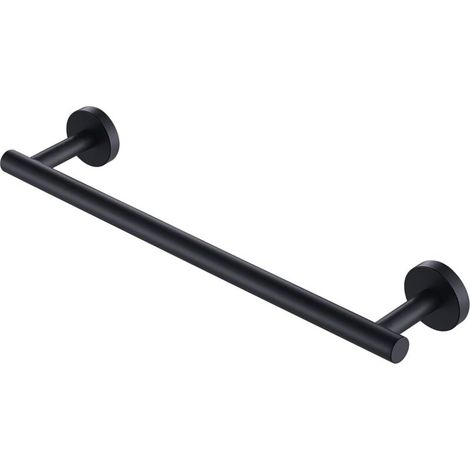 Porte Serviette Salle de Bain Mural Porte Serviette Adhésif 40cm Acier Inoxydable SUS304 Porte Serviette Noir Mat (1/5)