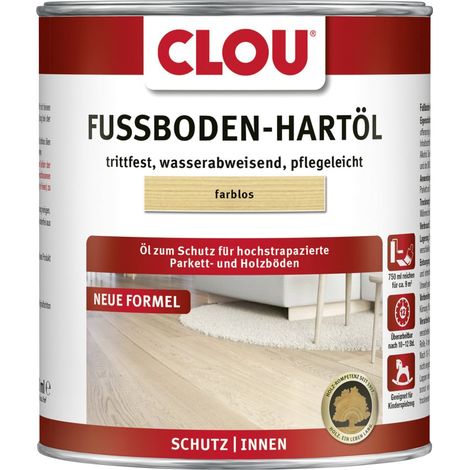 Clou Fußboden Hartöl 750 ml farblos Holzschutzlasur