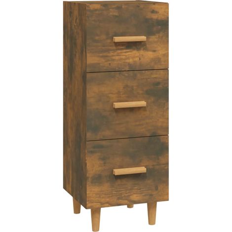 Aparador cómoda cómoda mueble mueble de almacenaje organizador cocina salón salón 34,5 x 34 x 90 cm madera contrachapada marrón 020030903