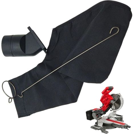 Applicable Sacs à poussière pour scie à onglet – Sac de collecte de poussière pour scie à onglet 255 sacs de collecteur de poussière robustes Housse anti-poussière réglable Collecteur de poussière (1/5)