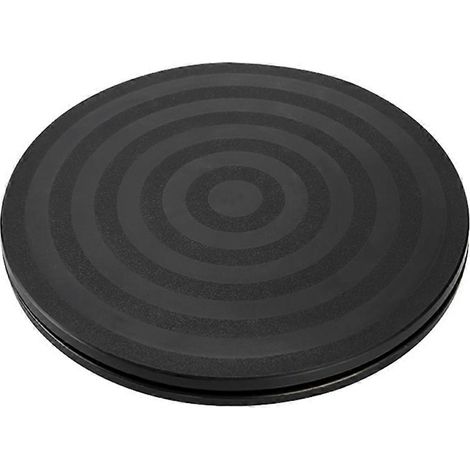 Plateau tournant rond pour bonsaï à rotation à 360° - Plateau tournant pratique de 20 cm (8 pouces) en plastique noir (1/5)