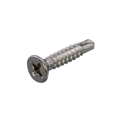Bohrschrauben Edelstahl mit Bohrspitze 3.5 x 19 mm Senkkopf