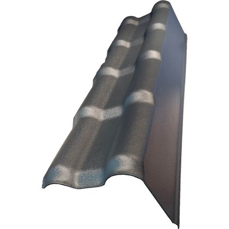 Profil de rive partie droite pour toiture PVC mini 94 x 37,5 cm - Coloris - Gris anthracite, Largeur - 37,5 cm, Longueur - 94 cm