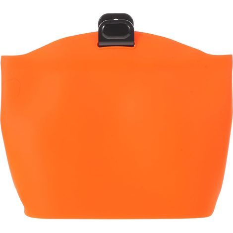 Foldable Car Trash Can Orange Reusable and Washable Compact (1/5)
