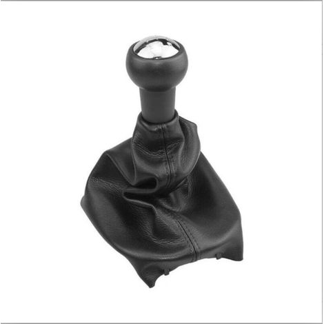 1 Pommeau de levier de vitesses,5 rapports,soufflet en cuir,cache-poussière,pour Peugeot 207 307 406 (1/5)