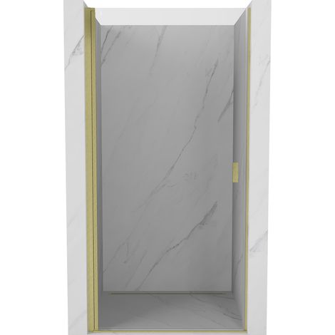 Mexen Mist-B portes de douche pivotantes 80 cm, transparent, or brossé - 8A2-080-000-55-00 (1/5)