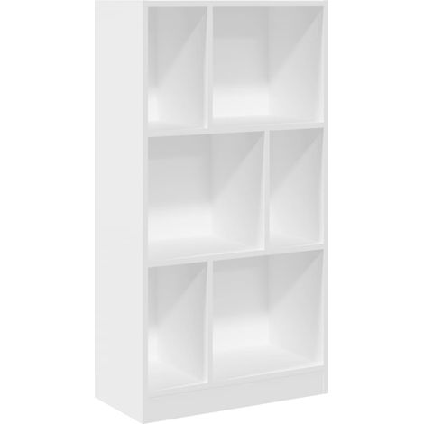 Maison Exclusive - Bücherregal Weiß 57x28,5x107,5 cm Holzwerkstof