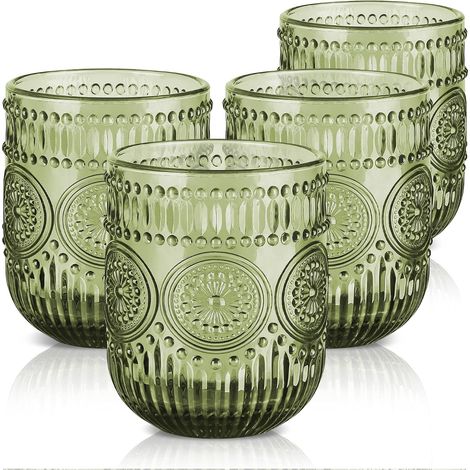 Lot de 4 Verres Tumblers Tournesol – Vintage et Élégants