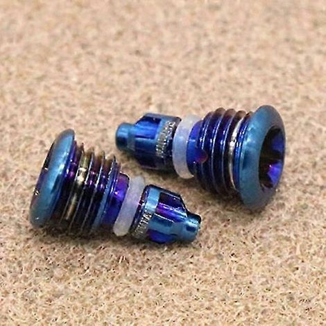 2 vis de purge de vélo en alliage de titane avec joint torique pour vélos Magura MT2, MT4, MT5, MT7 et MT8 (5 couleurs disponibles). Kits d'entretien de freins pour véhicules motorisés. (1/5)