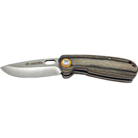 Coltello Tascabile Ausonia 26516 Lama Acciaio Inox Manico Legno Pakka