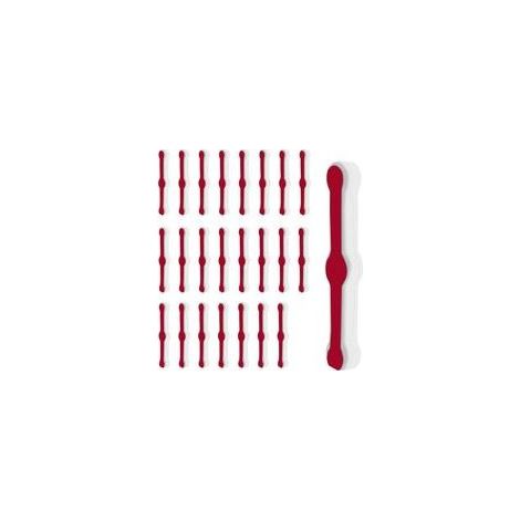 Clip di fissaggio per zanzariere con 24 anelli per un facile montaggio senza foratura, ideali per cucina e balcone (bianche) (1/5)