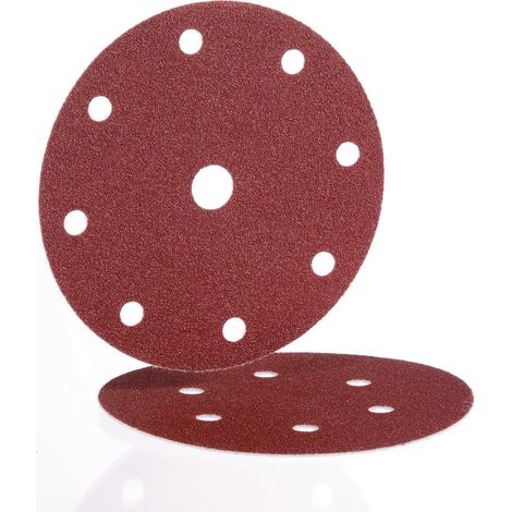 Disque abrasif HERMES papier épais auto-agrippant - Corindon - 8 trous +1-125-120