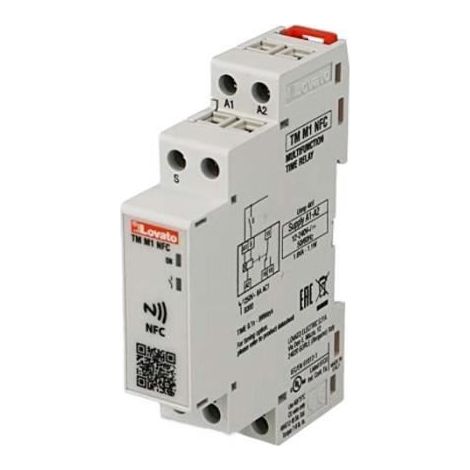 Multifunktionaler Zeitrelais Lovato tmm1nfc programmierbar NFC