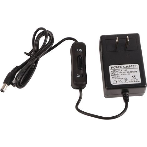 Alimentation 9V 2A pour Découpeuse à Mousse avec Aiguille de 15cm - Adaptateur Secteur DC avec Interrupteur et Protection - Prise US 100‑240V (1/5)
