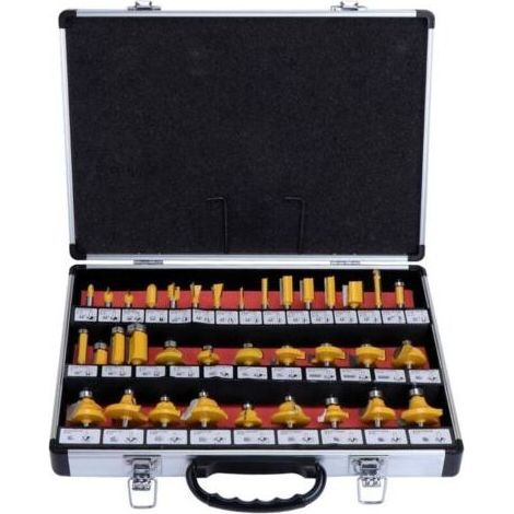 35 PCS 6.35mm 1/4 ' Carbure De Tungstène Shank À Pointe En Bois De Travail Routeur Peu Défini Pour Tondeuse À Routeur Électrique..dyk. (1/4)