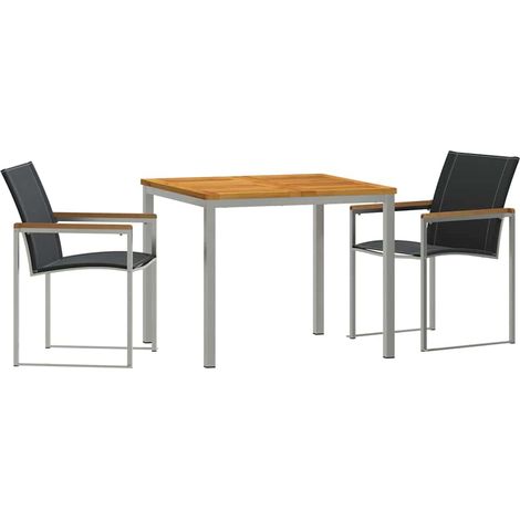Maison Exclusive - Garten Essgruppe 3 pcs Massives Akazienholz un (1/5)