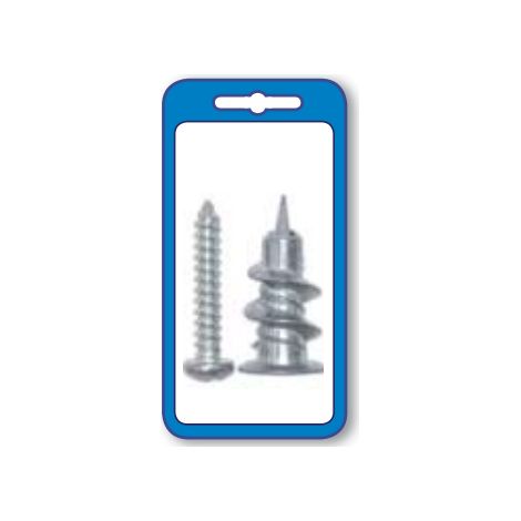 MASIDEF - 10 TASSELLI IN METALLO AUTOPERFORANTI CON VITI TPS 6X37mm