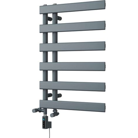 Agar - Anthracite Dual Fuel Towel Rail H748mm x W500mm Thermostatic WIFI (1/3)