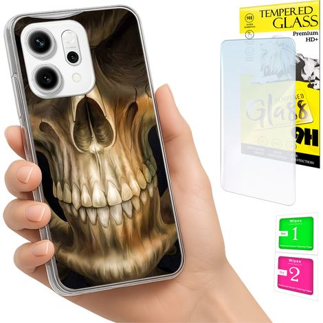 Custodia per Oppo Reno 14F / 14 FS 5G, cover fotografica, cover posteriore + vetro 9H (1/5)