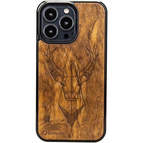 Holzhülle für iPhone 13 Pro Hirsch Imbuia (1/4)