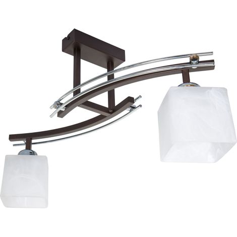 DECKENLAMPE HÄNGELAMPE KRONLEUCHTER PLAFON LED 2x60W