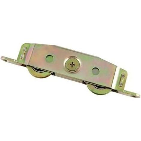 Rouleaux Tandem pour Porte Coulissante, Roulettes en Acier pour Portes Véranda, Coulissante Patio Porte Rouleau Assemblage, Remplacement par Le Roulement à Billes en Acier de 32 Mm (1/4)