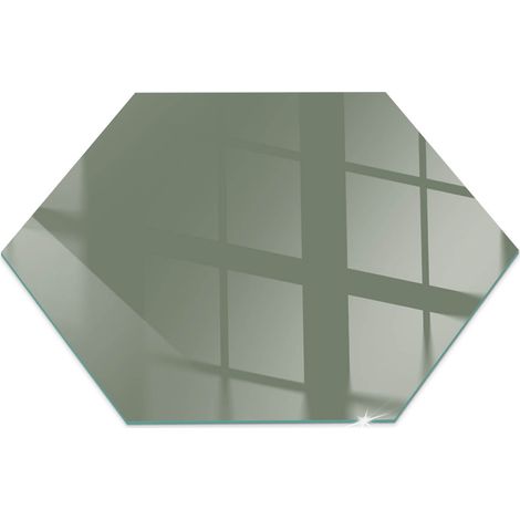 Glasbodenplatte für den Kamin Funkenschutzplatten Glas Bodenplatte Sicherheitsglas Farbe Oliv h40 cm