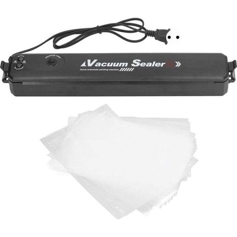Machine Sous Vide Alimentaire Noir – Appareil Multifonctionnel Avec Aspiration Rapide, Longueur De Scellage De 30 Cm, 10 Sacs Sous Vide Inclus, Idéal Pour La Cuisine Et Le Camping (1/4)
