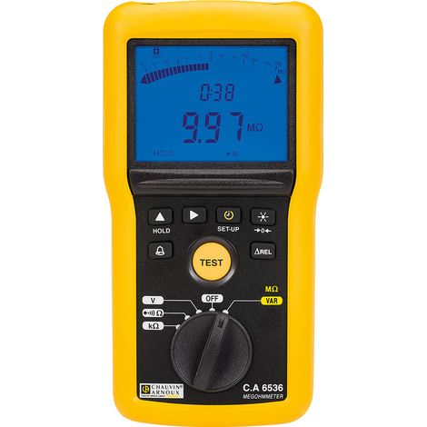 Testeur d'isolement et de continuité Chauvin Arnoux Ca 6536, 10V, 100V ( Prix pour 1 )