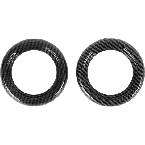 Jeffergarden Garniture de poignée de porte intérieure de voiture, 2 pièces, motif carbone, toucher confortable, Surface lisse, remplacement pour Cooper R54 R56 (1/5)