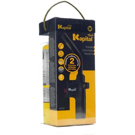 Kit Soplete KT777 Encendido Piezoeléctrico + 2 Botellas Map-Plus KAPITAL KT777P