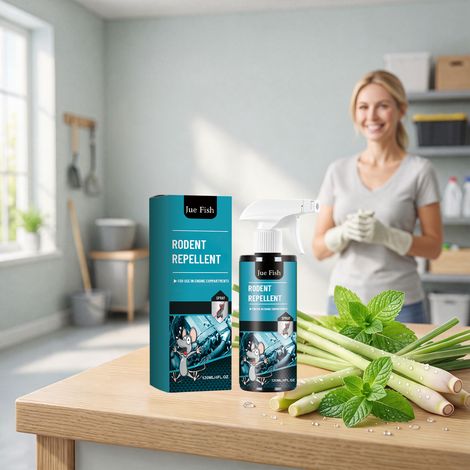 Rattenabwehrspray für den täglichen Gebrauch im Haushalt und im Garten. Schützt vor Nagetierbissen und -schäden. Praktisches Spray – 120 ml. -- BIEMMEDUE (1/5)