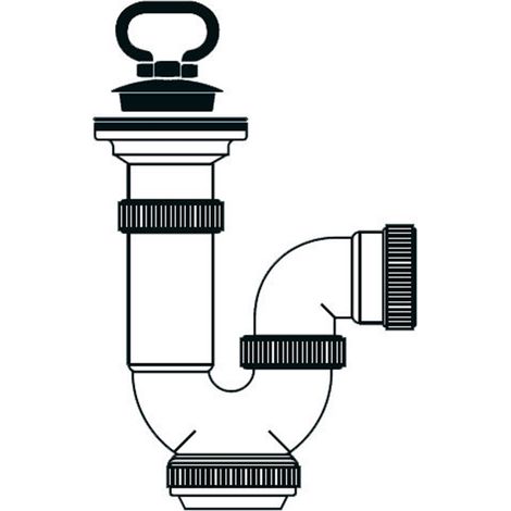 Sifone lavabo curvo esterno 1 1/2 T30 50057