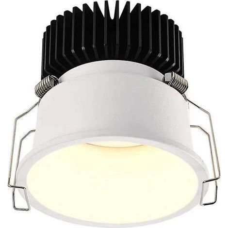 LED spot encastré 7W Spot led encastrable CRI 95+ Pas de scintillement Spot intérieur LED plafon,Angle de faisceau 38°,trou encastré 75 mm - 3500K Lumière blanche chaude (1/5)