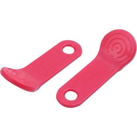10 étiquettes iButton DS1990A-F5™ avec support mural rouge (1/5)