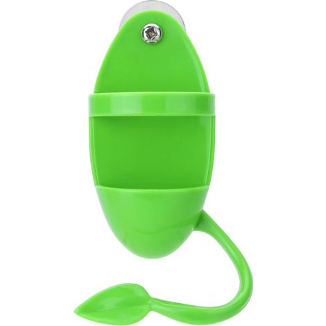 Cuttlefish Bone Holder with Perch Bird Feeder for Millet Fruit Vegetables (1/4)