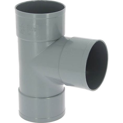 Adequa – Raccord d'évacuation PVC culotte femelle-femelle 87°30 Ø100 – Pour chantiers humides – Installation facile – Compatible avec tubes Ø100