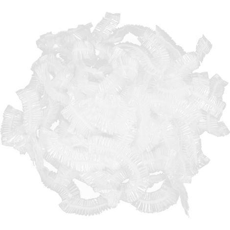 200pcs Capuchons de Douche Jetables Imperméables, Bonnets de Bain Épais en Plastique pour Maison Hôtel (1/5)