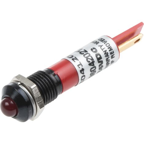 Voyant LED clignotante Rouge RS PRO, dia. 8mm, 24V c.c. ( Prix pour 1 )