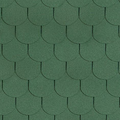Timbela – Bardeaux bitumineux vert 3 m² – Fibre de verre – Étanchéité optimale – Résistant aux UV – BGREEN